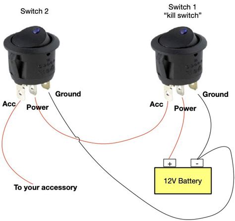 dc lighted switch wiring diagram 